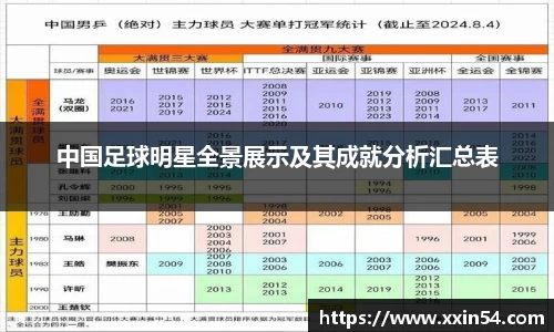 中国足球明星全景展示及其成就分析汇总表